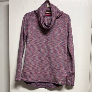 Marc New York Pink and Gray Cowl Neck Sweater